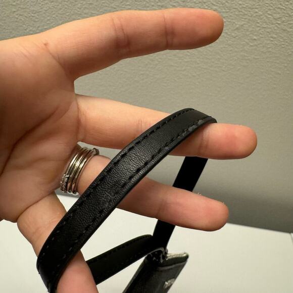 Michael Kors Black Logo Zipper Small Clutch Wristlet Purse Designer - Picture 8 of 10